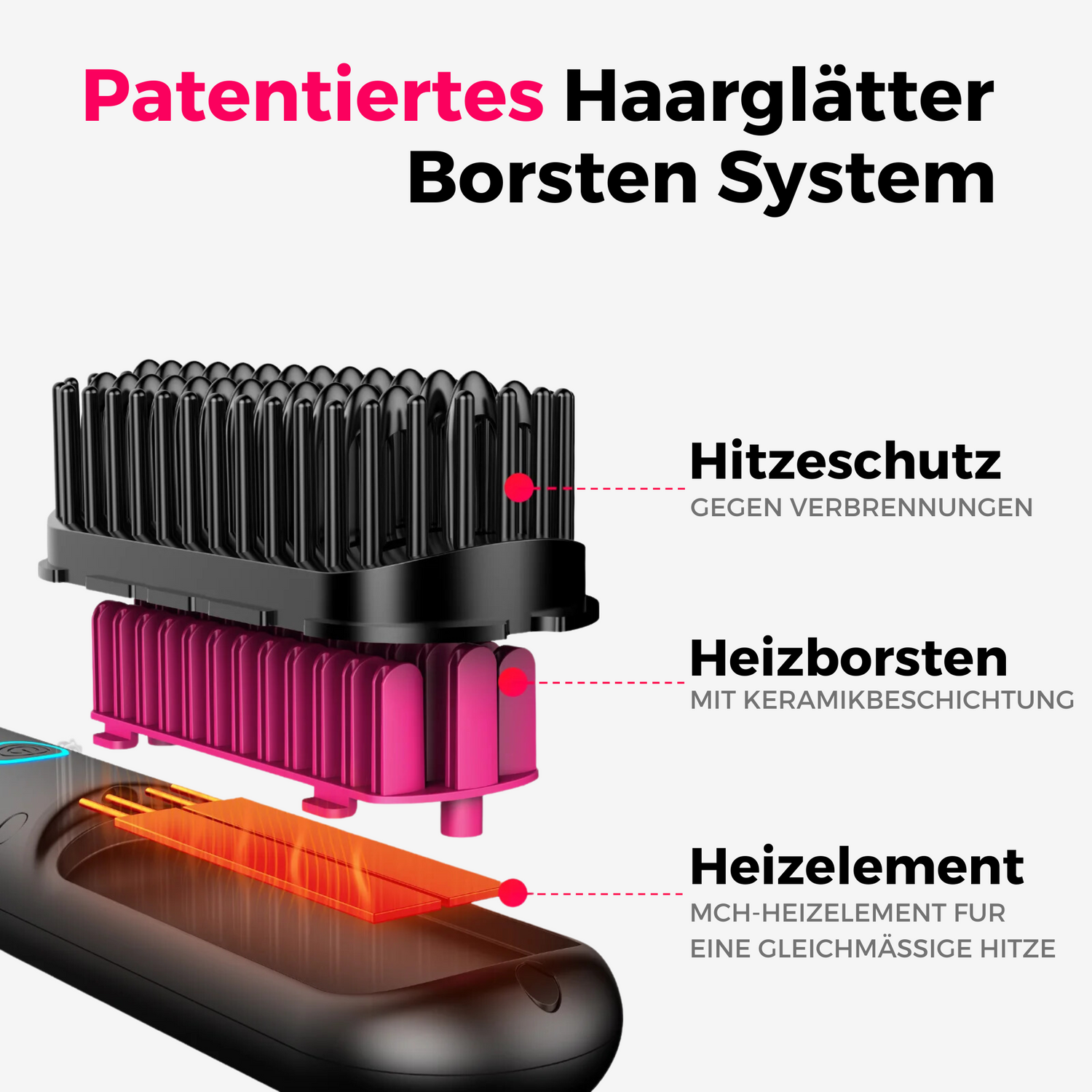 Whipl™ Go! - Bärbar rätningsborste